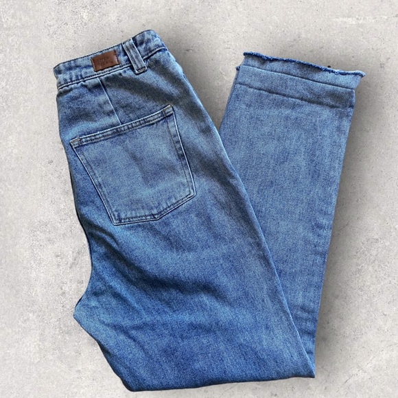 Simple Society Button Fly Paperbag Waist Jeans Size 9/29 - Picture 3 of 10